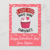 Ik hou meer van jou dan van Cupcakes Briefkaart (Voorkant)