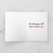 Ik hou meer van jou dan van de valentijnen feestdagen kaart (Binnen)