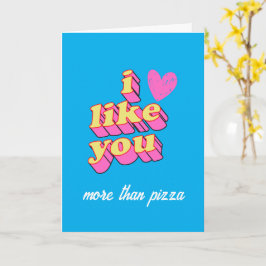 IK HOU MEER VAN JOU DAN VAN EEN KAART (roze hart)