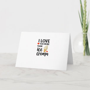 Ik hou meer van jou dan van ijs zoete liefdescitaa kaart