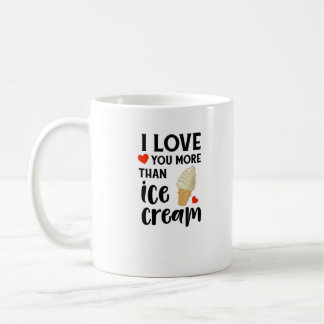 Ik hou meer van jou dan van ijs zoete liefdescitaa koffiemok