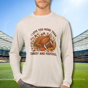 Ik hou meer van jou dan van kalkoen op Thanksgivin Tri-Blend Shirt