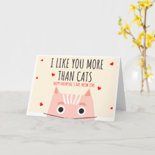 Ik hou meer van jou dan van Katten - Valentin's Da Kaart