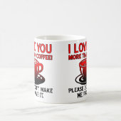 Ik hou meer van jou dan van koffie Grappige mokken (Center)