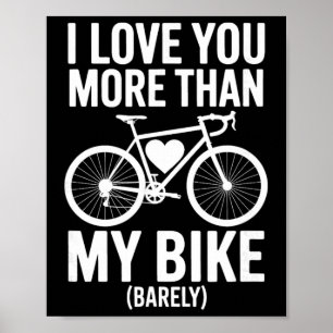 Ik hou meer van jou dan van mijn fiets (vertrouw) poster