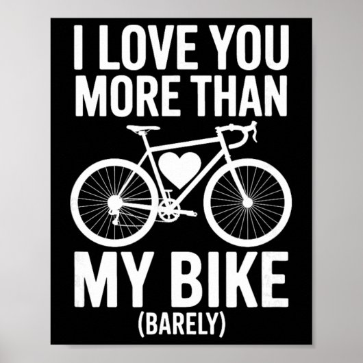 Ik hou meer van jou dan van mijn fiets (vertrouw)  poster (Voorkant)