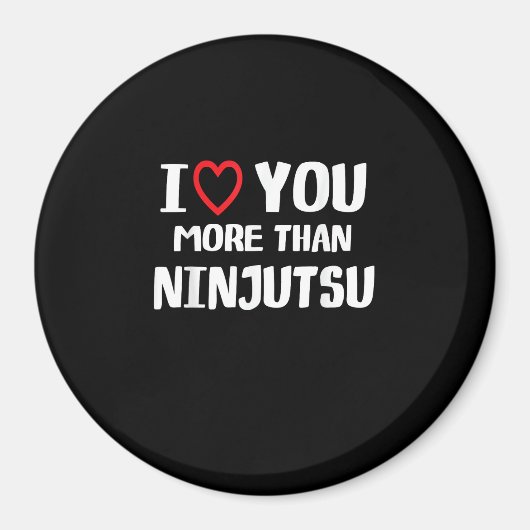 Ik hou meer van jou dan van Ninjutsu, grappig vrou Magneet (Voorkant)