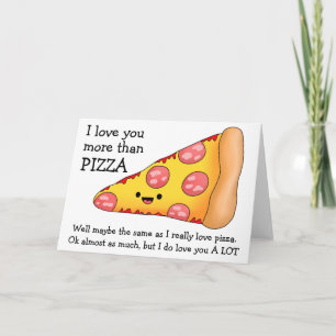 Ik Hou Meer van Jou dan van Pizza Misschien Kaart