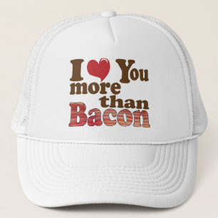 Ik hou meer van jou dan van spek Hoed Trucker Pet