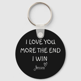 Ik hou meer van jou, het einde, ik win, sleutelhan sleutelhanger