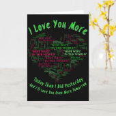 Ik hou meer van jou kaart (Gele Bloem)