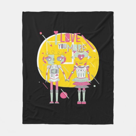 Ik Hou Meer Van Jou Moderne Esthetiek  Fleece Deken (Voorkant)