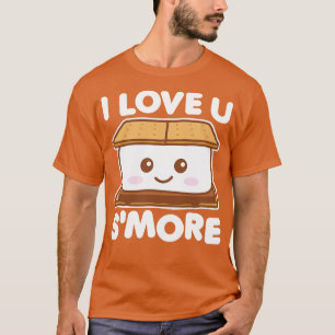 Ik hou meer van jou Smore Grappige Camping Smore S T-shirt