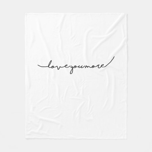 Ik Hou Meer Van Jou Zachte Romantische Esthetiek Fleece Deken (Voorkant)