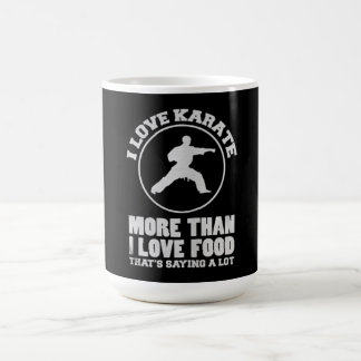 Ik hou meer van karate dan van voedselcadeau koffiemok