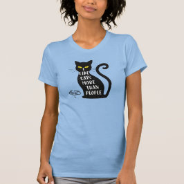 Ik hou meer van katten dan van mensen t-shirt