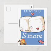 Ik hou meer van Kawaii Marshmallow Briefkaart (Voorkant / Achterkant)