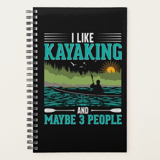 Ik hou meer van Kayaking dan van Mensen Planner (Voorkant)
