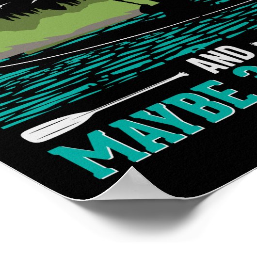 Ik hou meer van Kayaking dan van Mensen Poster (Hoek)