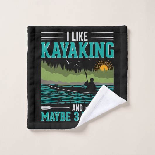 Ik hou meer van Kayaking dan van Mensen Washandje (Wasdoekje)
