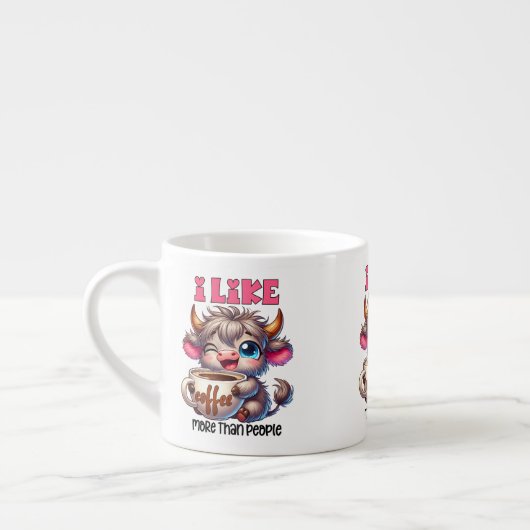 Ik Hou Meer Van Koffie Dan Van Mensen Espresso Kop (Links)