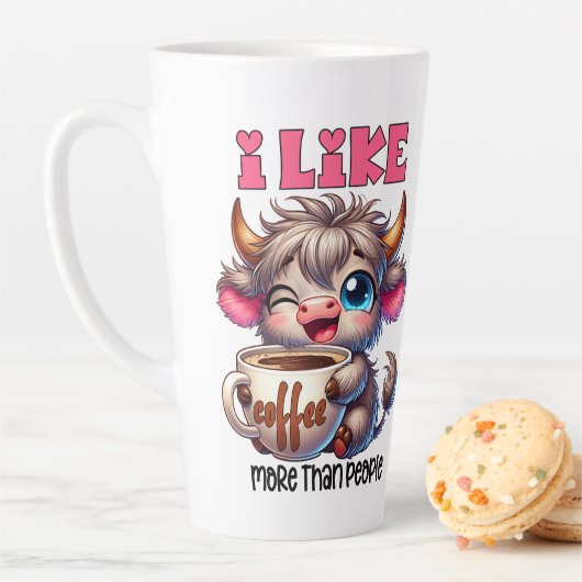 Ik Hou Meer van Koffie dan van Mensen  Latte Mok (In situ)