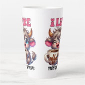 Ik Hou Meer van Koffie dan van Mensen  Latte Mok (Voorkant)