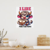 Ik Hou Meer Van Koffie Dan Van Mensen Poster (Keuken)