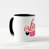 Ik hou meer van koffie mok (Voorkant links)