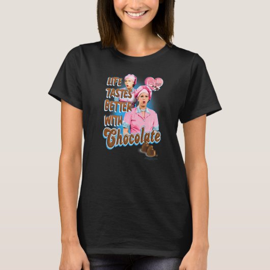 Ik hou meer van Lucy met chocolade T-shirt (Voorkant)