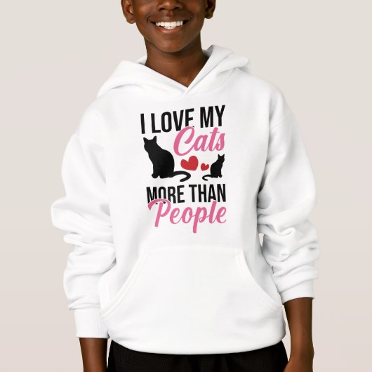 Ik hou meer van mijn katten dan van grappige citat (Voorkant)