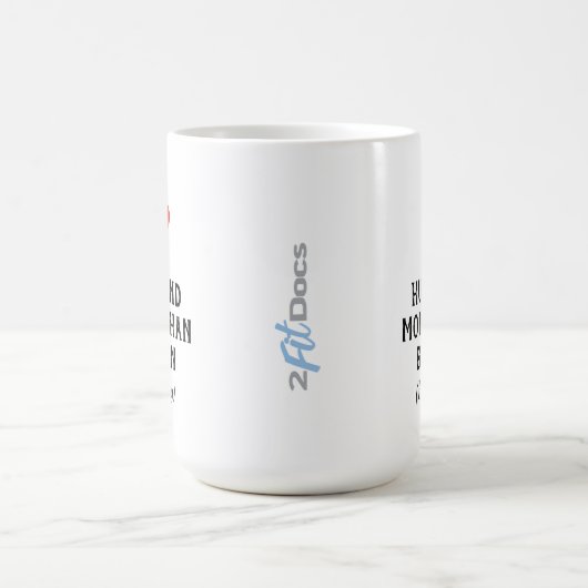 Ik hou meer van mijn man dan van Bacon-Mok (15oz) Koffiemok (Center)