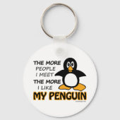 Ik hou meer van mijn pinguïn sleutelhanger (Achterkant)