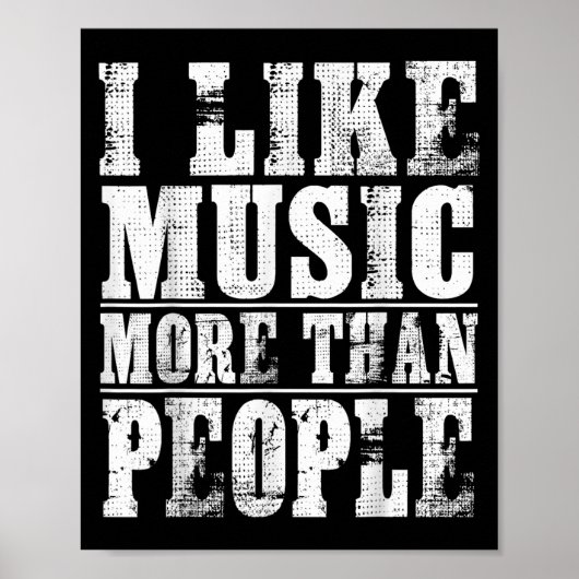 Ik hou meer van muziek dan van typografie poster (Voorkant)