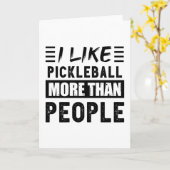 Ik hou meer van Pickleball dan van grappige mensen Kaart (Gele Bloem)