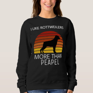 Ik hou meer van rottweilers dan van mensen trui