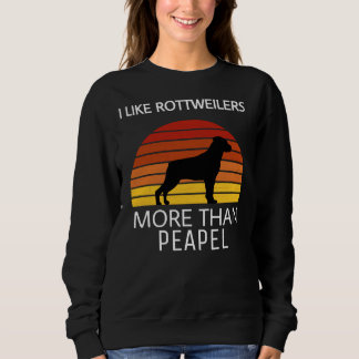 Ik hou meer van rottweilers dan van mensen trui