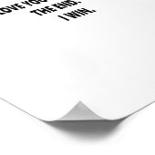 Ik Hou Meer van Schone Typografie Poster (Hoek)