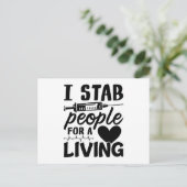 Ik hou mensen vast voor een levendige dialyse-zure briefkaart (Staand voorkant)