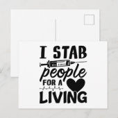 Ik hou mensen vast voor een levendige dialyse-zure briefkaart (Voorkant / Achterkant)