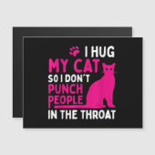 Ik hou mijn kat vast zodat ik geen mensen betont - (Voorkant / Achterkant)