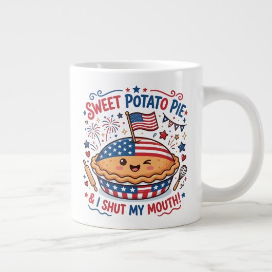 Ik hou mijn mond grote koffiekop (Rechts)