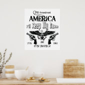 Ik hou mijn Pistolen. Poster (Keuken)