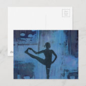 Ik hou mijn saldo Yoga Girl Briefkaart (Voorkant / Achterkant)