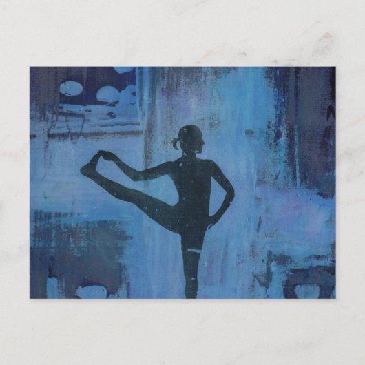 Ik hou mijn saldo Yoga Girl Briefkaart (Voorkant)