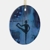 Ik hou mijn saldo Yoga Girl Keramisch Ornament (Rechts)
