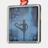 Ik hou mijn saldo Yoga Girl Metalen Ornament (Links)