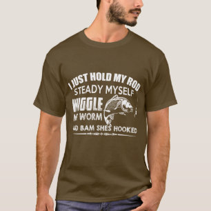 ik hou mijn staafje vast en wieg in de worm en t-shirt