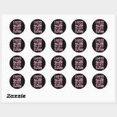 Ik hou mijn zelf vast met de liefde van mijn famil ronde sticker (Vel)