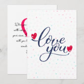 Ik hou net zoveel van jou als van Valentijnsdag Feestdagenkaart (Voorkant / Achterkant)